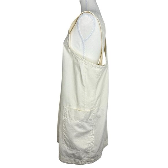 Everlane‎ Women's Bone The Cross Back Canvas Apron Mini Dress L/C40 - Picture 3 of 15